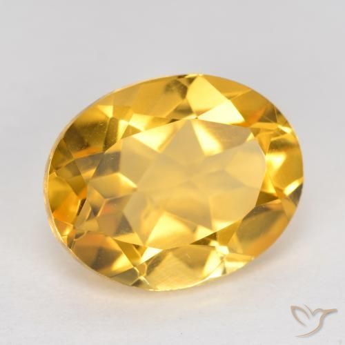 Citrino Dourado médio Natural 3.49ct, oval, VVS-VS