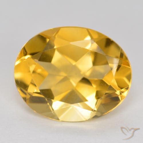 3.14ct Natural Laranja Dourado Profundo Citrino, oval, VVS-VS