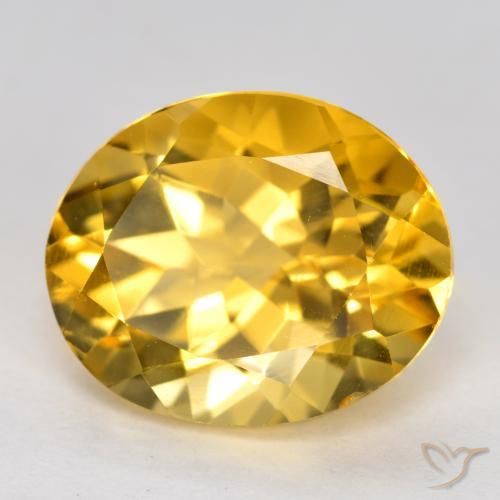 Citrino Dourado Médio-escuro Natural 3.43ct, oval, VVS-VS