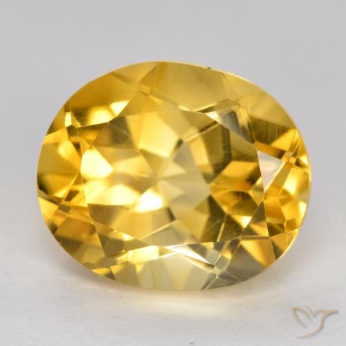 3.66ct Natural Dourado médio Citrino, oval, VVS-VS