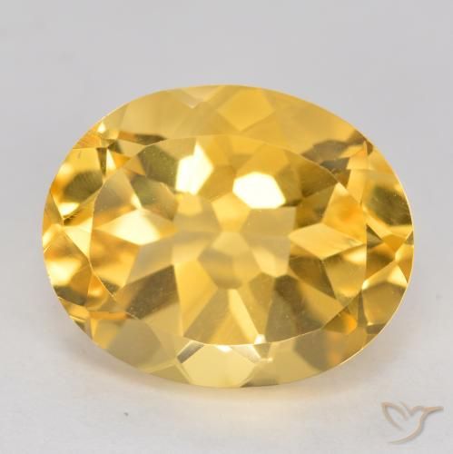 3.92ct Natural ouro médio Citrino, oval, VVS-VS