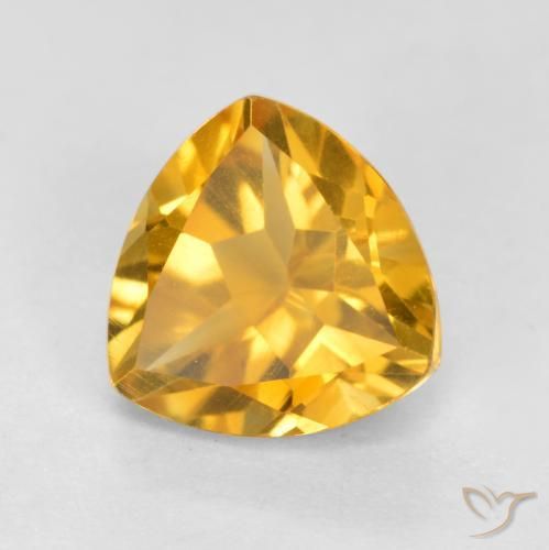 Citrino Laranja Dourada Natural 1.16ct, Trilhão, VS