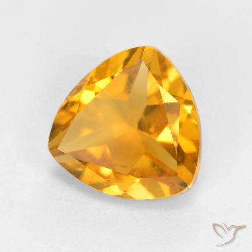 Citrino Laranja-Ouro Natural 1.09ct, Trilhão, VS