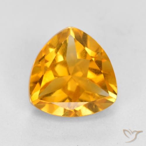 1.16ct Natural Laranja Médio Citrino, Trilhão, VS