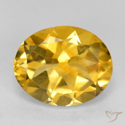 3.46ct Natural Laranja Dourada Citrino, oval, VVS-VS