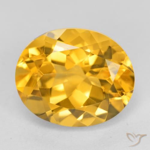 3.90ct Natural ouro médio Citrino, oval, VVS