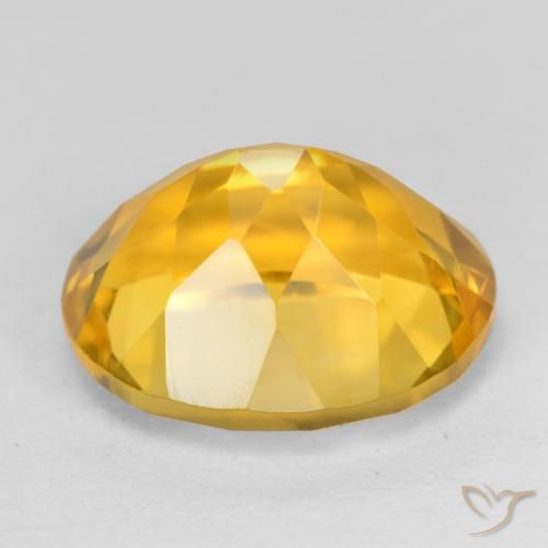 Citrino ouro médio Natural 3.90ct, oval, VVS