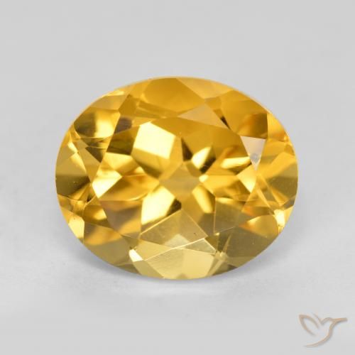 3.93ct Natural Laranja Dourada Citrino, oval, VVS