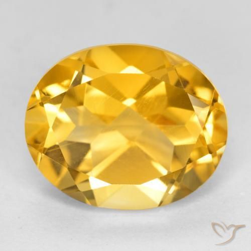 Citrino ouro brilhante Natural 3.50ct, oval, VVS-VS