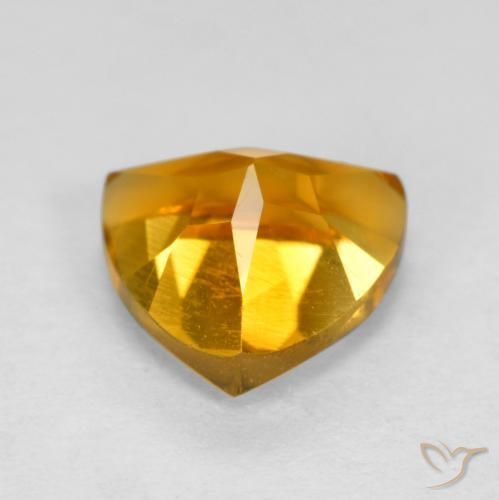 Citrino Laranja-Ouro Natural 1.16ct, Trilhão, VVS-VS