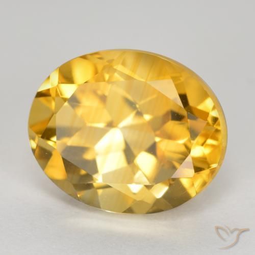 Citrino Laranja Dourada Natural 4.11ct, oval, VVS-VS