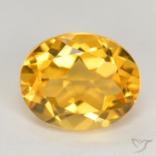 3.92ct Natural Laranja Dourada Citrino, oval, VVS-VS