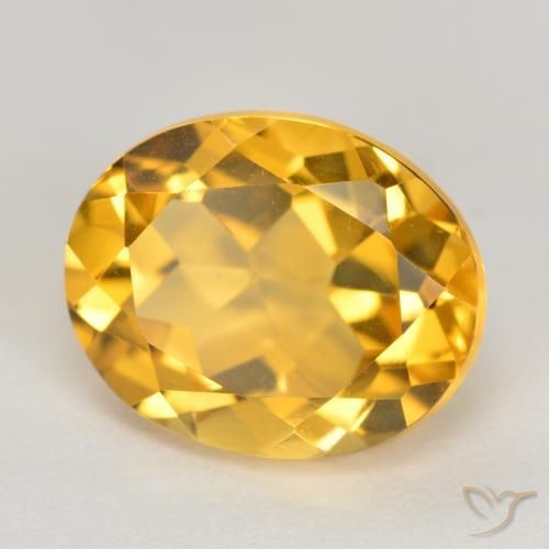 Citrino Laranja Dourada Natural 3.92ct, oval, VVS-VS