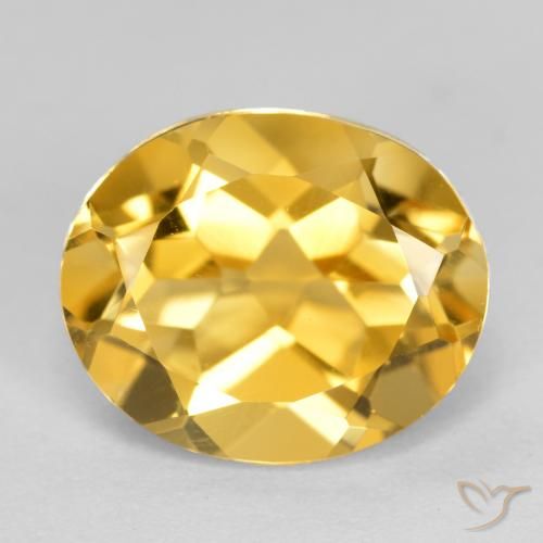 3.35ct Natural Laranja Dourada Citrino, oval, VVS-VS