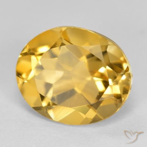 Citrino Laranja Dourada Natural 3.35ct, oval, VVS-VS