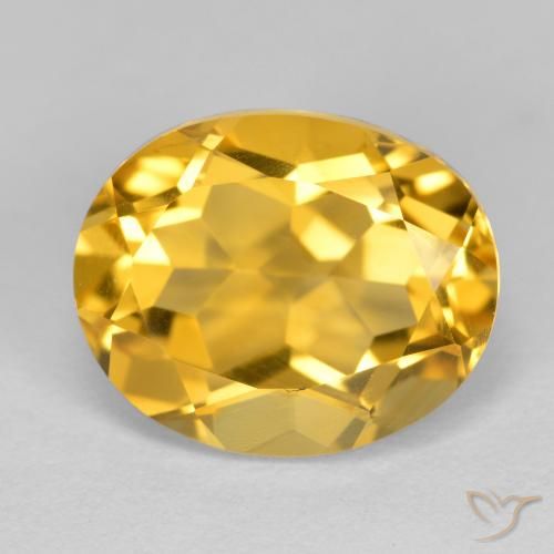 3.37ct Natural Laranja Dourada Citrino, oval, VVS-VS