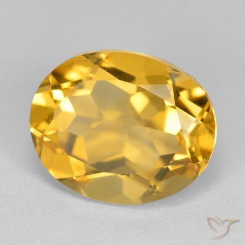 Citrino Laranja Dourada Natural 3.37ct, oval, VVS-VS
