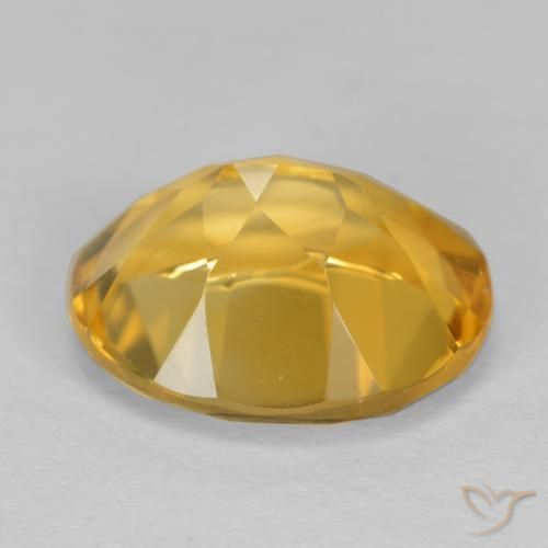 Citrino Dourado médio Natural 3.39ct, oval, VVS-VS
