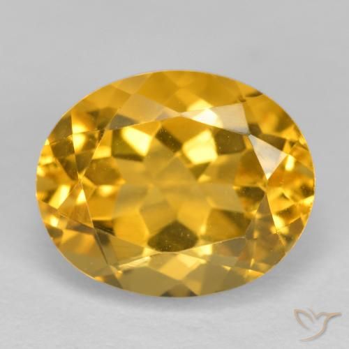 3.95ct Natural Dourado Escuro Citrino, oval, VVS