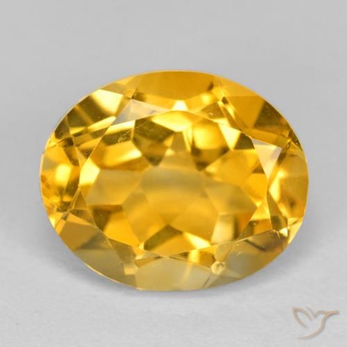 3.53ct Natural Dourado Escuro Citrino, oval, VVS-VS