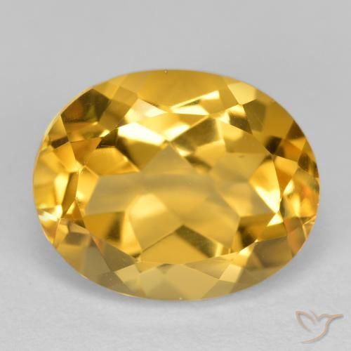 3.91ct Natural Dourado Médio-escuro Citrino, oval, VVS-VS