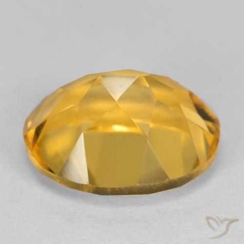 Citrino Dourado Médio-escuro Natural 3.91ct, oval, VVS-VS