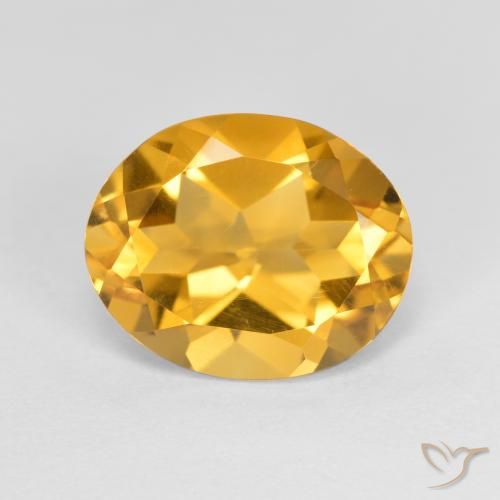 3.20ct Natural Laranja Dourado Profundo Citrino, oval, VVS-VS