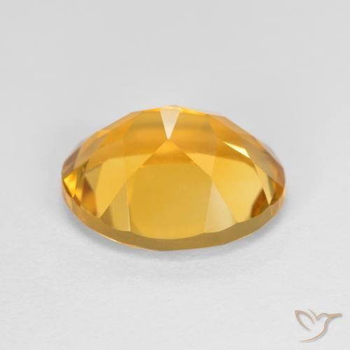 Citrino Laranja Dourado Profundo Natural 3.20ct, oval, VVS-VS