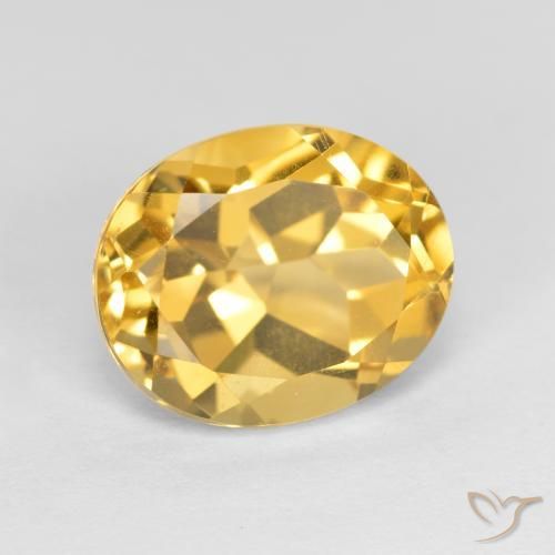Citrino Laranja Dourada Natural 3.77ct, oval, VVS-VS