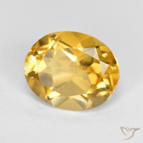 Citrino Dourado médio Natural 3.65ct, oval, VVS-VS