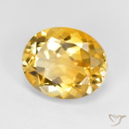 Citrino Dourado Médio-escuro Natural 3.63ct, oval, VVS
