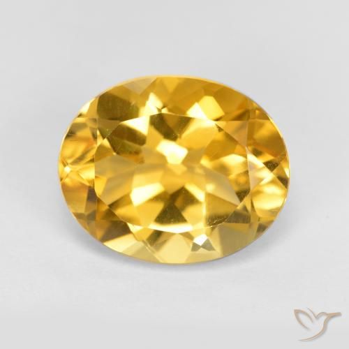 3.51ct Natural Laranja Dourada Citrino, oval, VVS-VS
