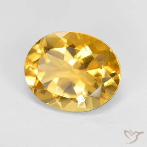 Citrino Laranja Dourada Natural 3.51ct, oval, VVS-VS