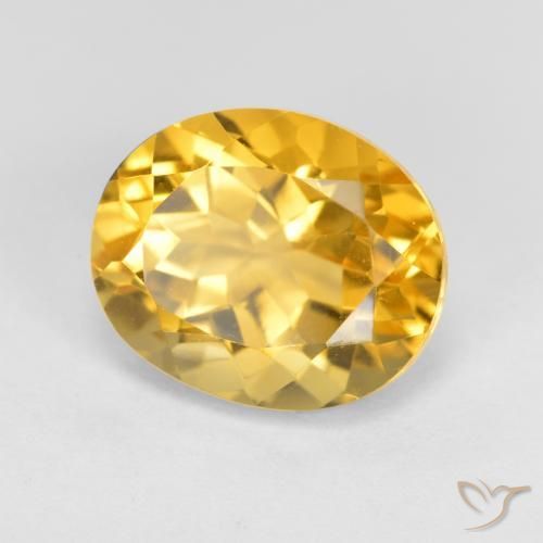 Citrino Laranja Dourada Natural 3.97ct, oval, VVS