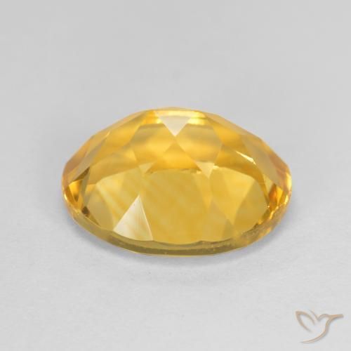 Citrino Dourado médio Natural 3.37ct, oval, VVS-VS