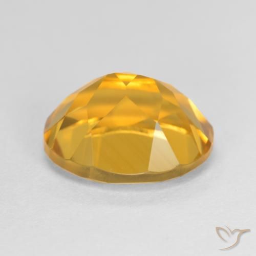 Citrino Laranja-dourado médio-claro Natural 3.54ct, oval, VVS-VS