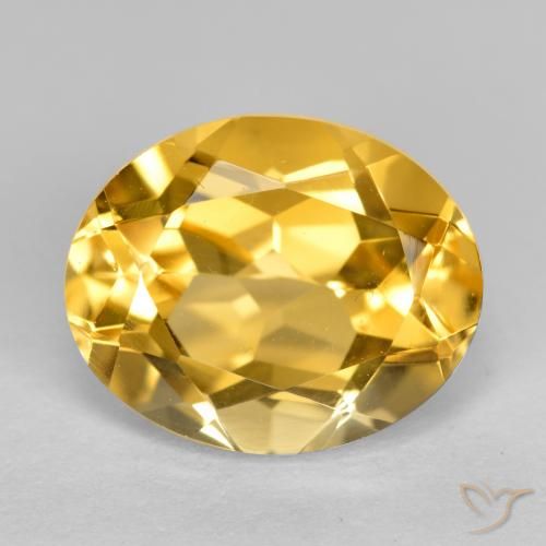 3.60ct Natural Laranja Dourado Profundo Citrino, oval, VVS