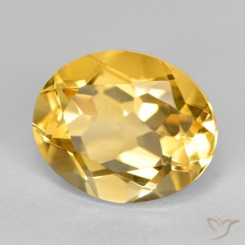 Citrino Laranja Dourado Profundo Natural 3.60ct, oval, VVS