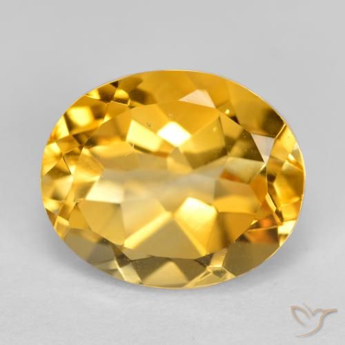 3.68ct Natural Laranja Dourado Profundo Citrino, oval, VVS-VS
