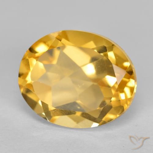 Citrino Laranja Dourado Profundo Natural 3.70ct, oval, VVS-VS
