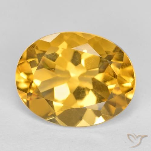2.90ct Natural Dourado Escuro Citrino, oval, VVS-VS