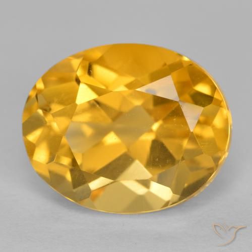 3.86ct Natural Dourado Escuro Citrino, oval, VVS-VS
