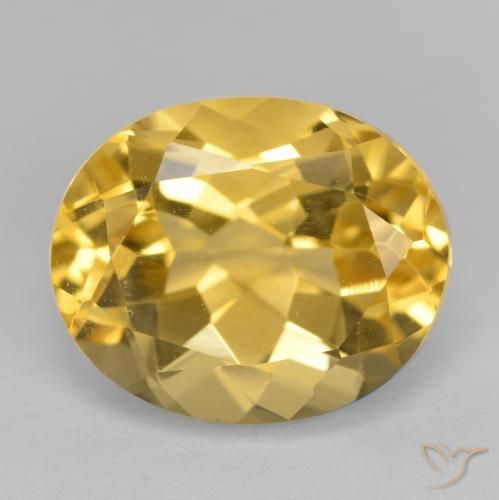 3.66ct Natural Laranja Dourada Citrino, oval, VVS