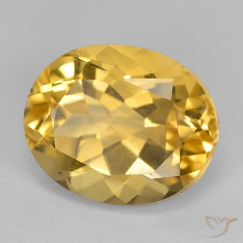 Citrino Laranja Dourada Natural 3.66ct, oval, VVS