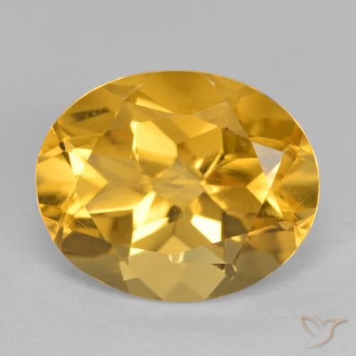 3.52ct Natural Laranja Dourado Profundo Citrino, oval, VVS-VS