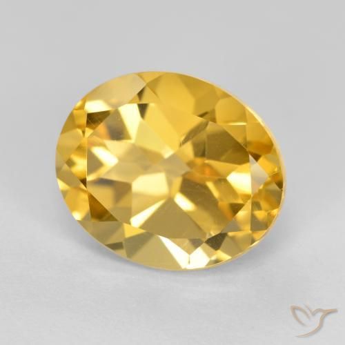 Citrino Dourado médio Natural 3.81ct, oval, VVS