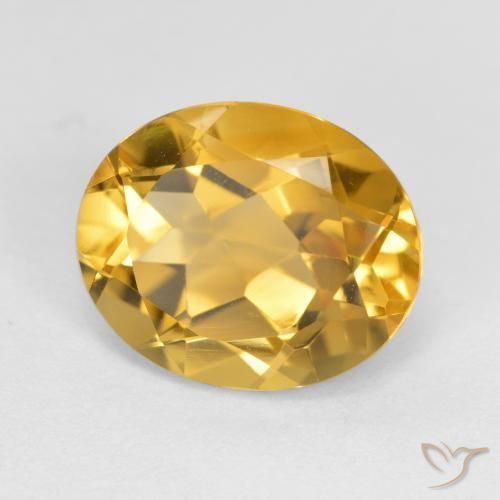 Citrino Dourado médio Natural 3.59ct, oval, VVS