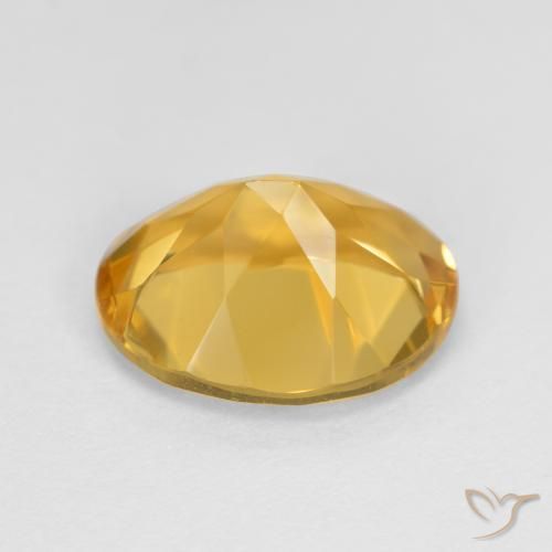 Citrino Dourado Médio-escuro Natural 3.18ct, oval, VVS-VS