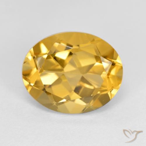 3.61ct Natural Laranja Dourado Profundo Citrino, oval, VVS