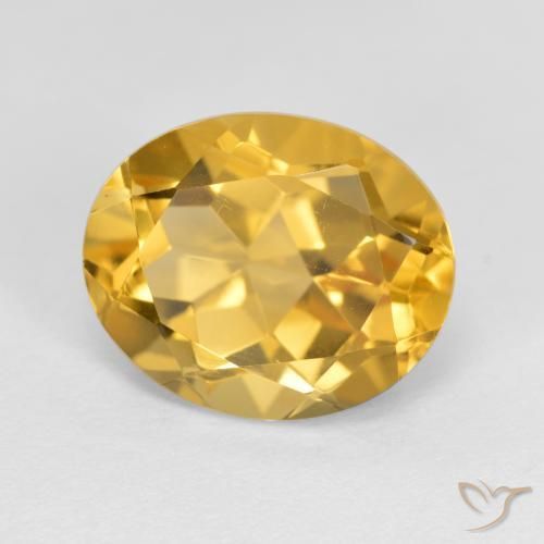 Citrino Laranja Dourado Profundo Natural 3.61ct, oval, VVS